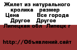 Жилет из натурального кролика,44размер › Цена ­ 500 - Все города Другое » Другое   . Липецкая обл.,Липецк г.